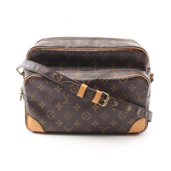 Louis Vuitton Handbags - LOUIS VUITTON Brown Monogram Leather Shoulder Bag